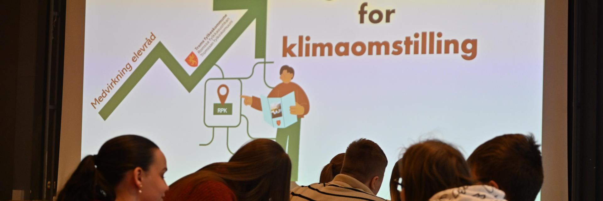 For å fremme ungdomsmedvirkning var Regional plan for klimaomstilling på programmet da elevrådskonferansen i Troms ble avholdt 15. februar . 