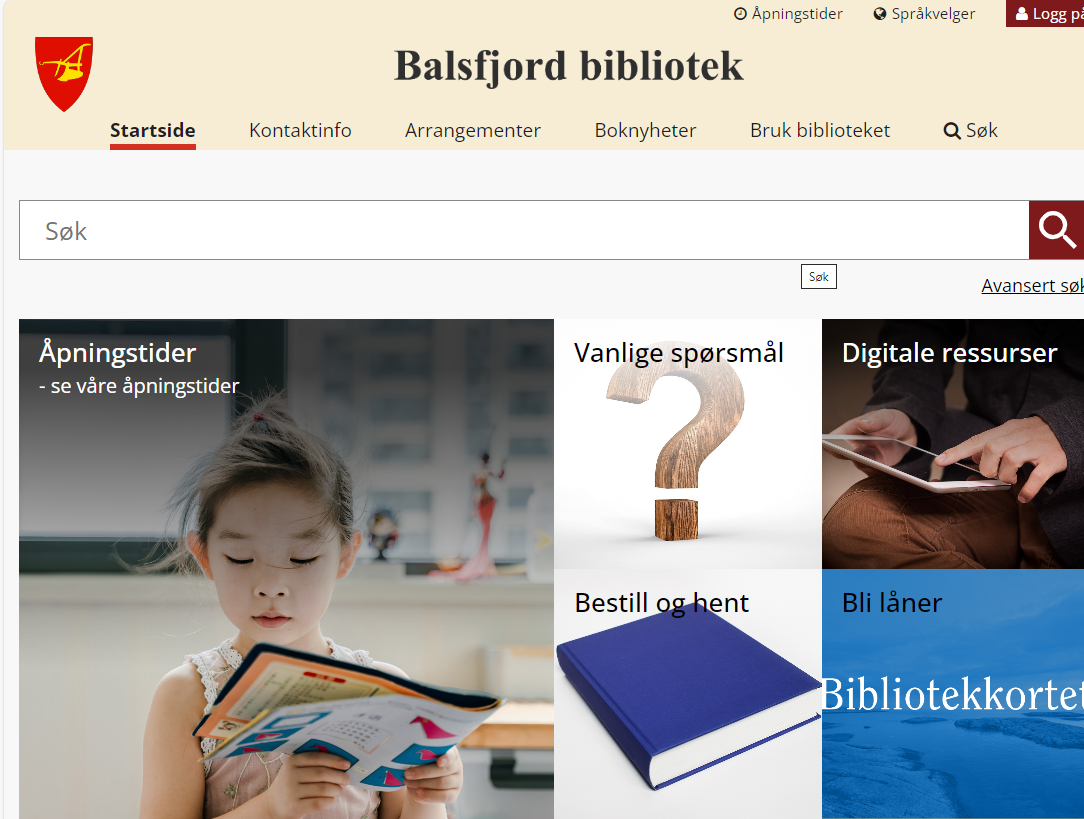 Skjermbilde nettside - Klikk for stort bilde